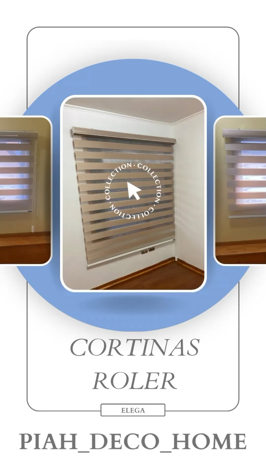 Cortina roller dúo instalada