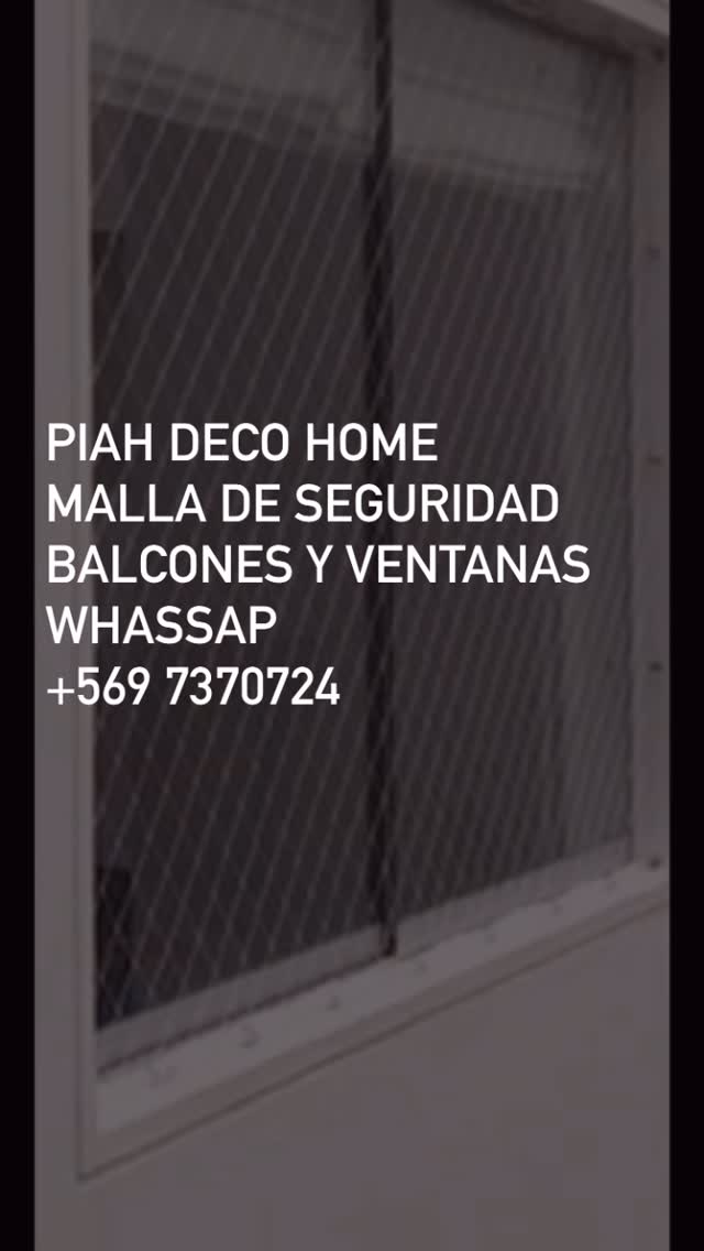 Malla de seguridad instalada en ventana